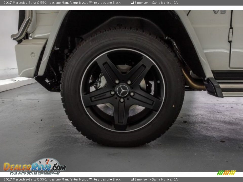 2017 Mercedes-Benz G 550 designo Manufaktur Mystic White / designo Black Photo #9