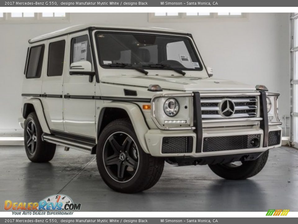 2017 Mercedes-Benz G 550 designo Manufaktur Mystic White / designo Black Photo #12