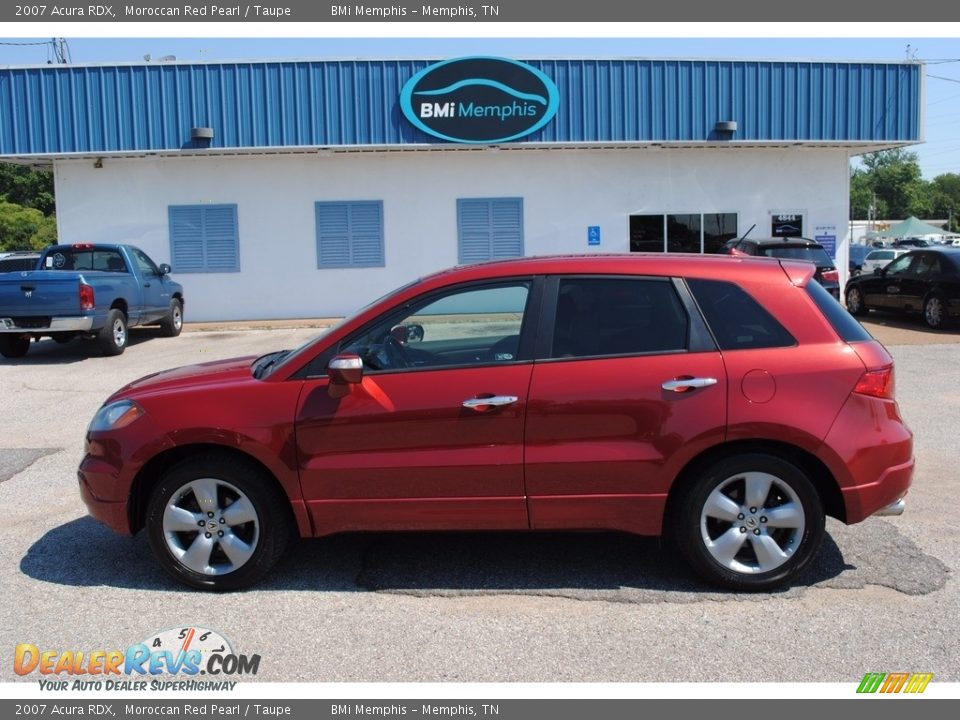 2007 Acura RDX Moroccan Red Pearl / Taupe Photo #2