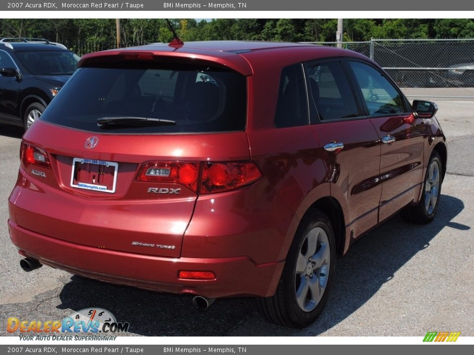 2007 Acura RDX Moroccan Red Pearl / Taupe Photo #5