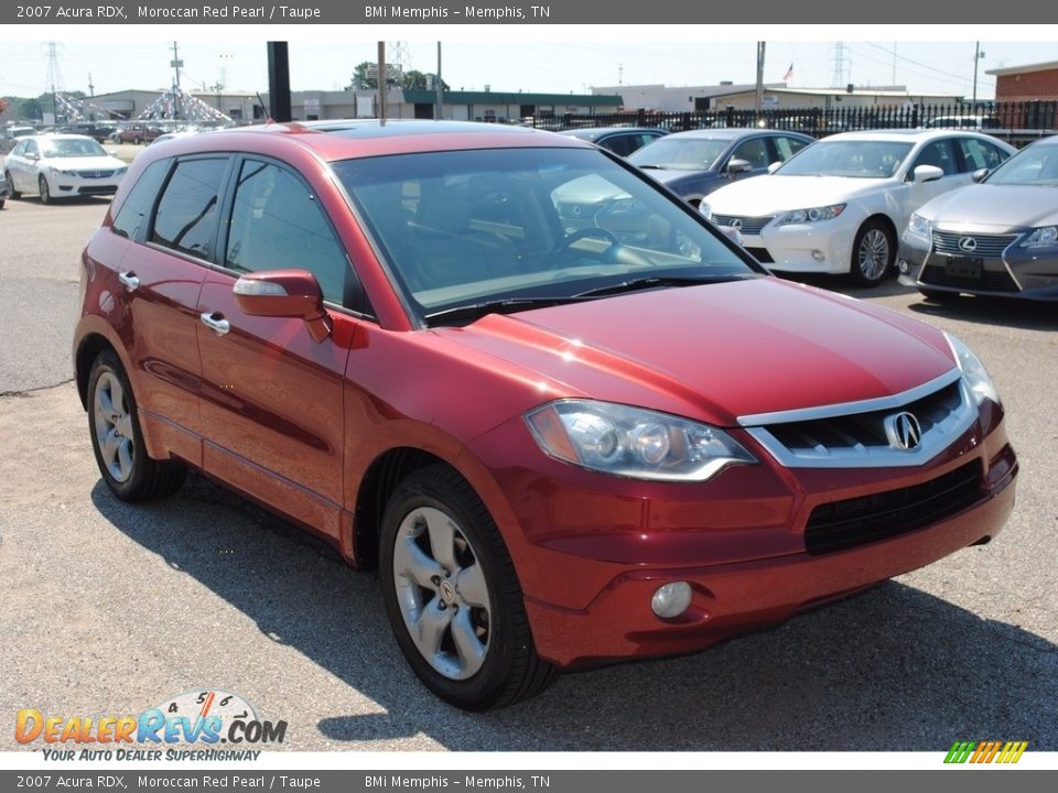 2007 Acura RDX Moroccan Red Pearl / Taupe Photo #7