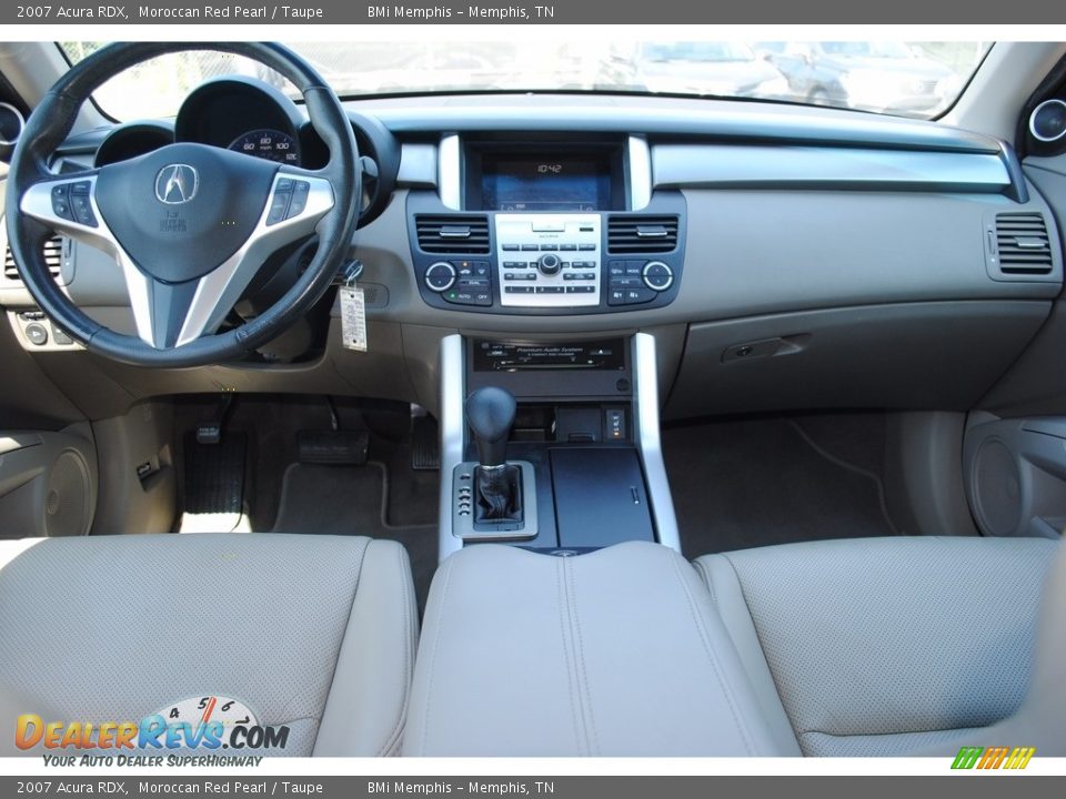 2007 Acura RDX Moroccan Red Pearl / Taupe Photo #9