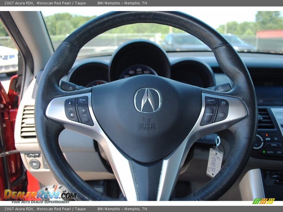 2007 Acura RDX Moroccan Red Pearl / Taupe Photo #13