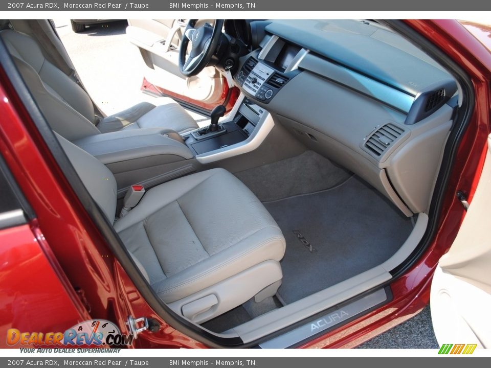 2007 Acura RDX Moroccan Red Pearl / Taupe Photo #24