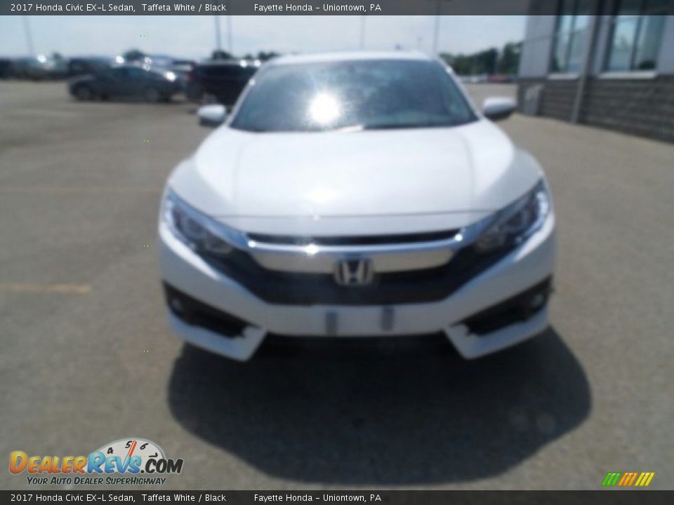 2017 Honda Civic EX-L Sedan Taffeta White / Black Photo #4