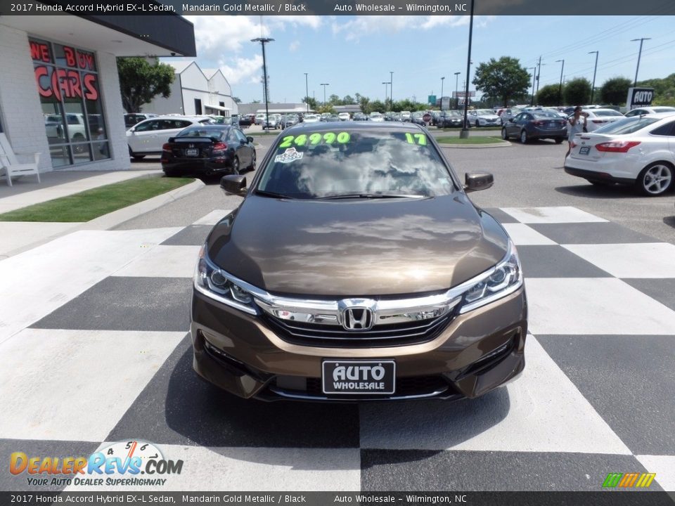 2017 Honda Accord Hybrid EX-L Sedan Mandarin Gold Metallic / Black Photo #2