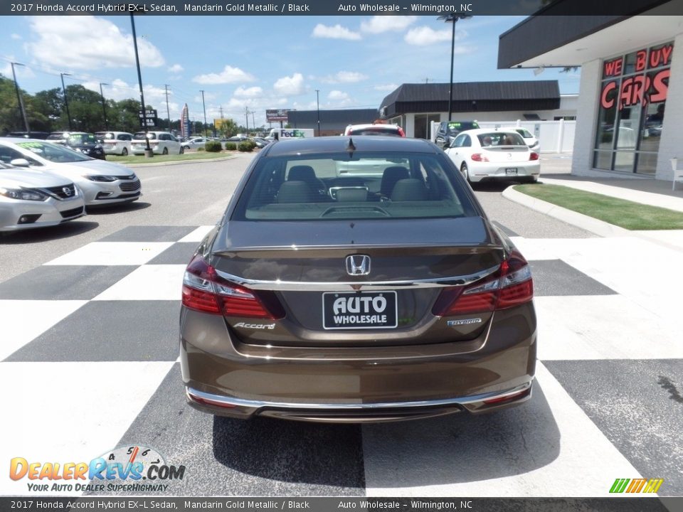 2017 Honda Accord Hybrid EX-L Sedan Mandarin Gold Metallic / Black Photo #4