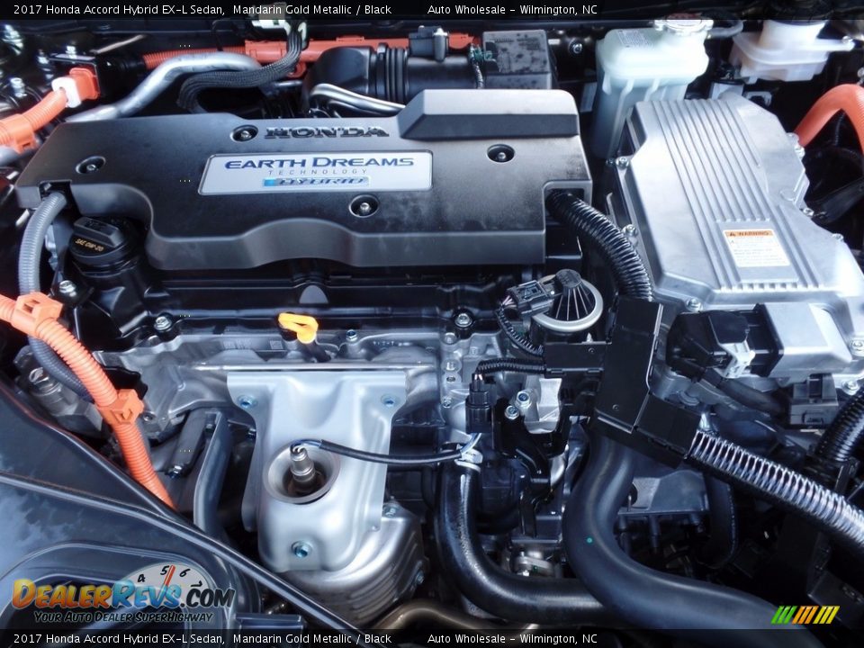 2017 Honda Accord Hybrid EX-L Sedan Mandarin Gold Metallic / Black Photo #6