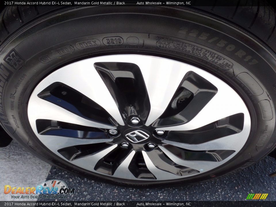 2017 Honda Accord Hybrid EX-L Sedan Mandarin Gold Metallic / Black Photo #7