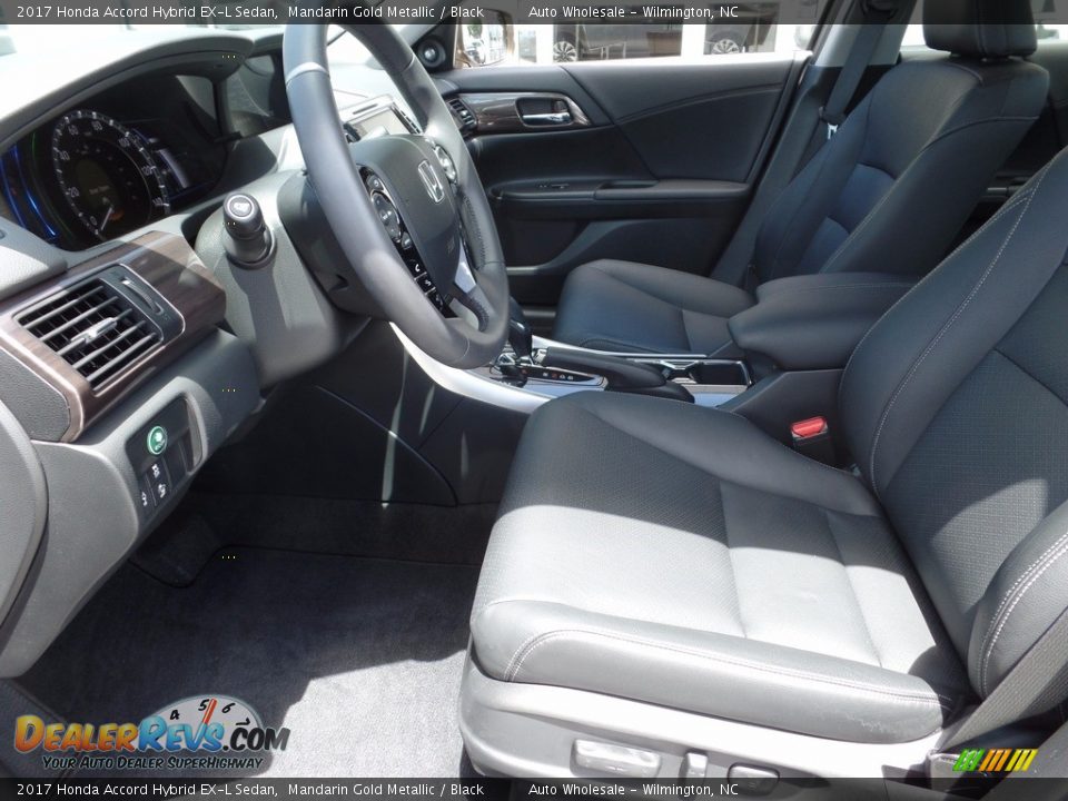 2017 Honda Accord Hybrid EX-L Sedan Mandarin Gold Metallic / Black Photo #10