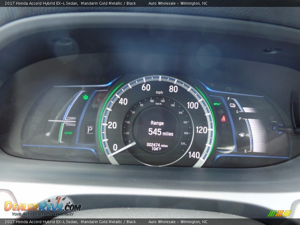 2017 Honda Accord Hybrid EX-L Sedan Mandarin Gold Metallic / Black Photo #16