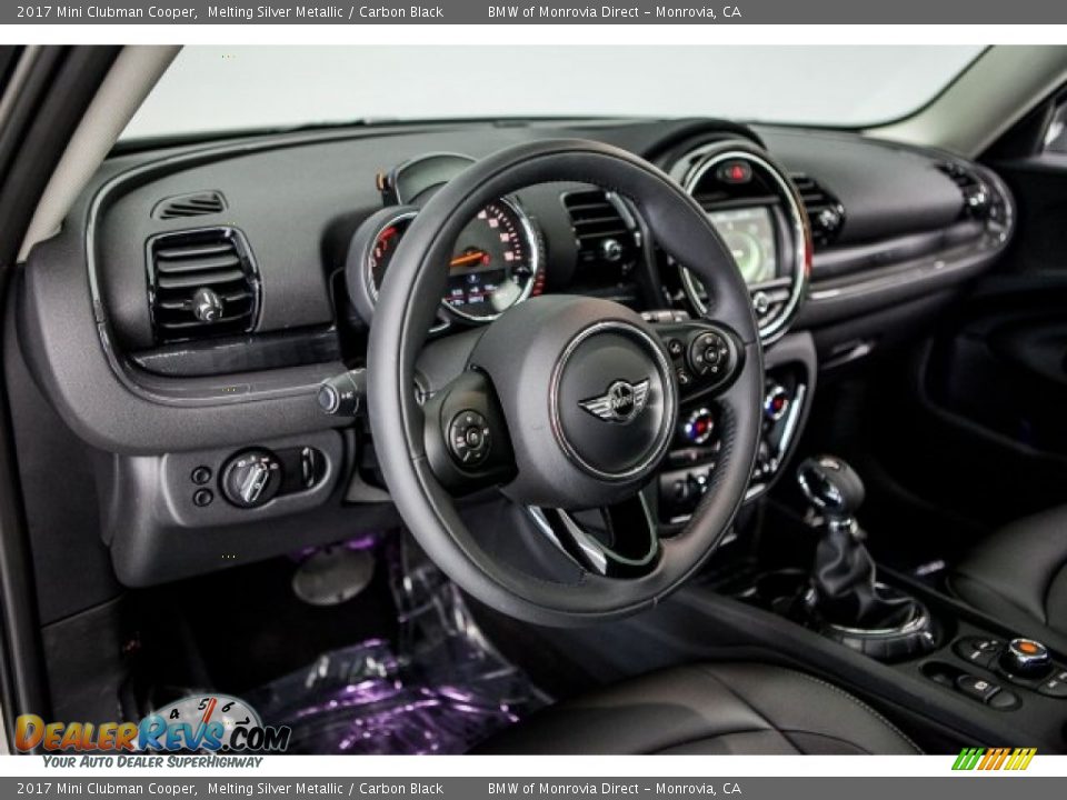 2017 Mini Clubman Cooper Melting Silver Metallic / Carbon Black Photo #5