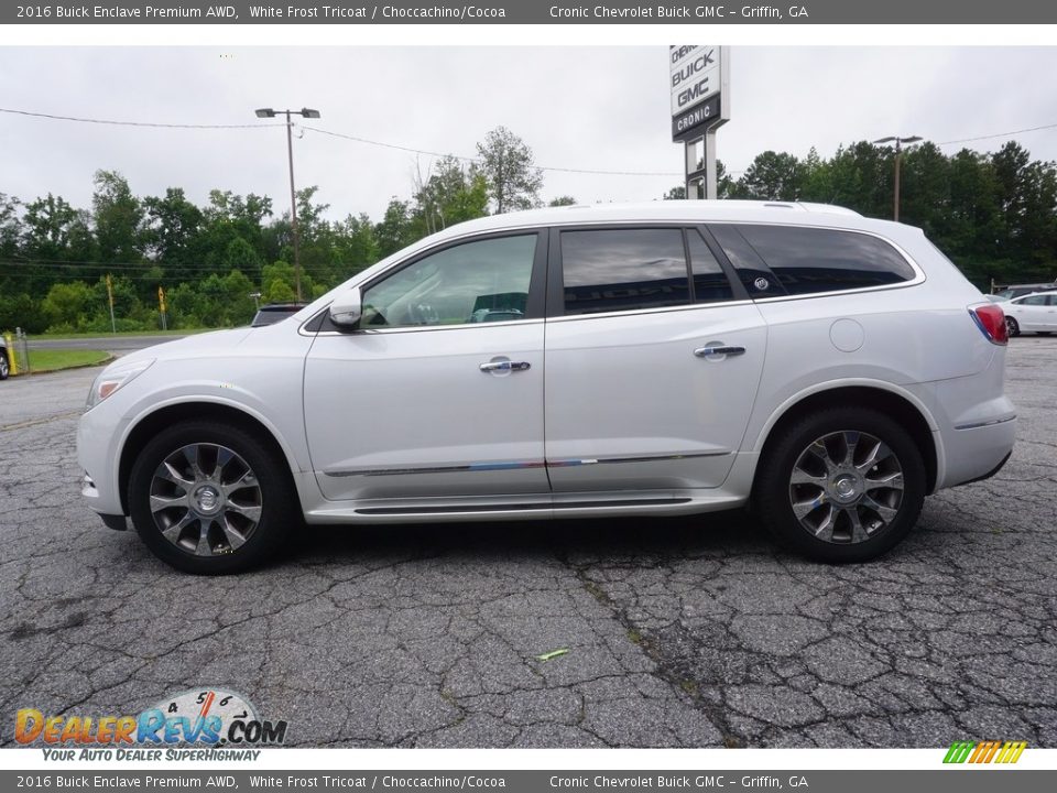 2016 Buick Enclave Premium AWD White Frost Tricoat / Choccachino/Cocoa Photo #4