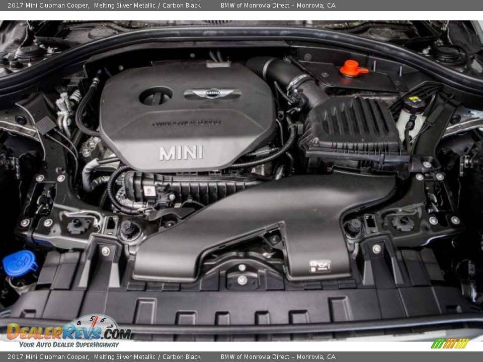2017 Mini Clubman Cooper Melting Silver Metallic / Carbon Black Photo #8