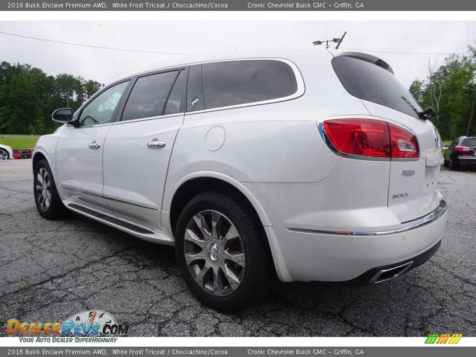 2016 Buick Enclave Premium AWD White Frost Tricoat / Choccachino/Cocoa Photo #5