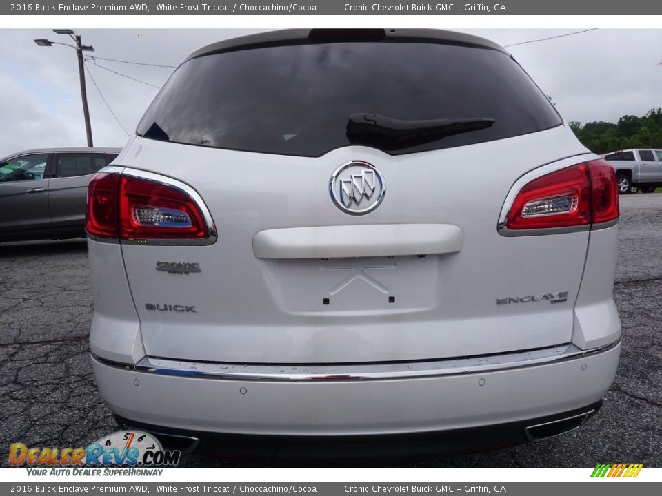 2016 Buick Enclave Premium AWD White Frost Tricoat / Choccachino/Cocoa Photo #6