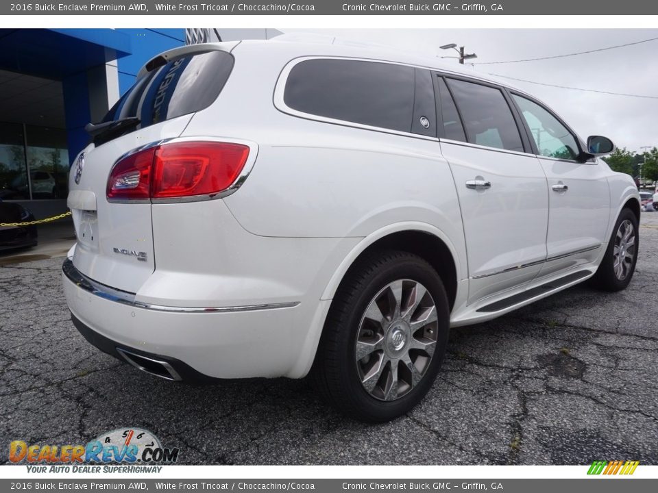 2016 Buick Enclave Premium AWD White Frost Tricoat / Choccachino/Cocoa Photo #7
