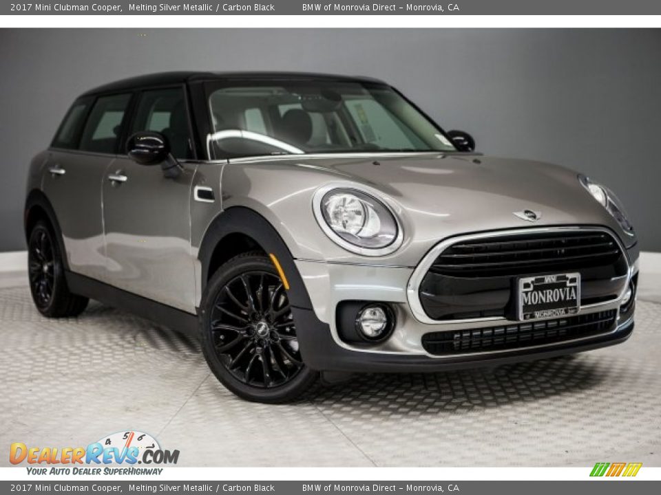 2017 Mini Clubman Cooper Melting Silver Metallic / Carbon Black Photo #12