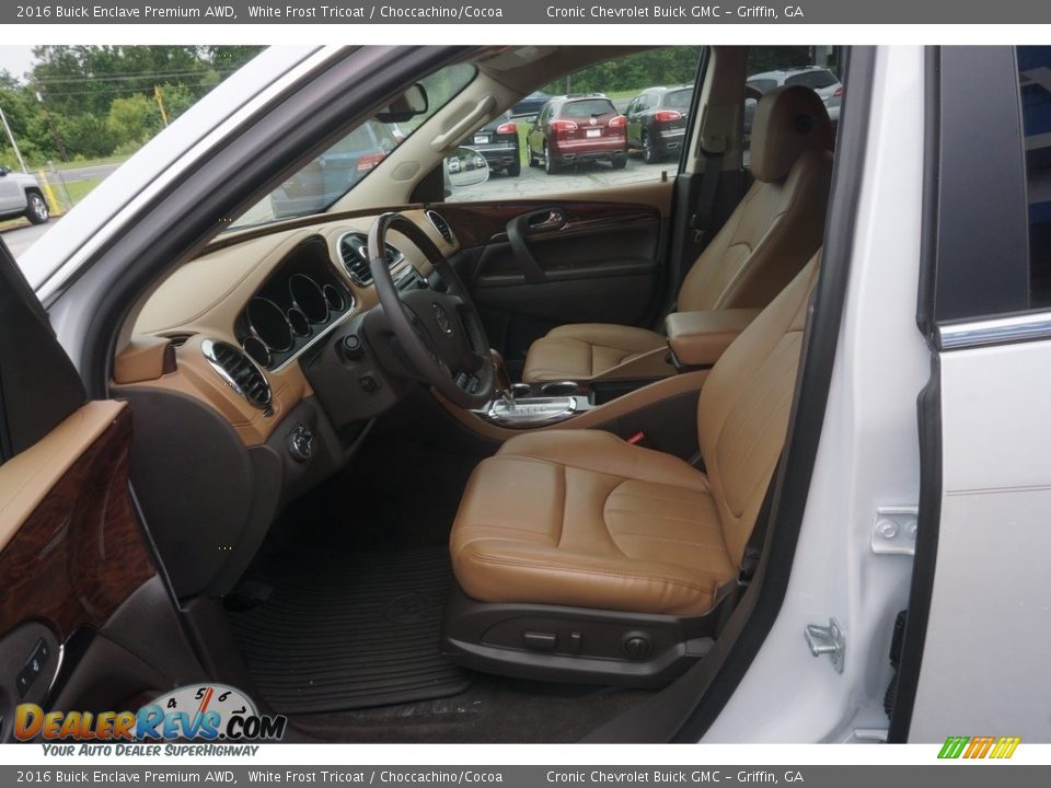 2016 Buick Enclave Premium AWD White Frost Tricoat / Choccachino/Cocoa Photo #9