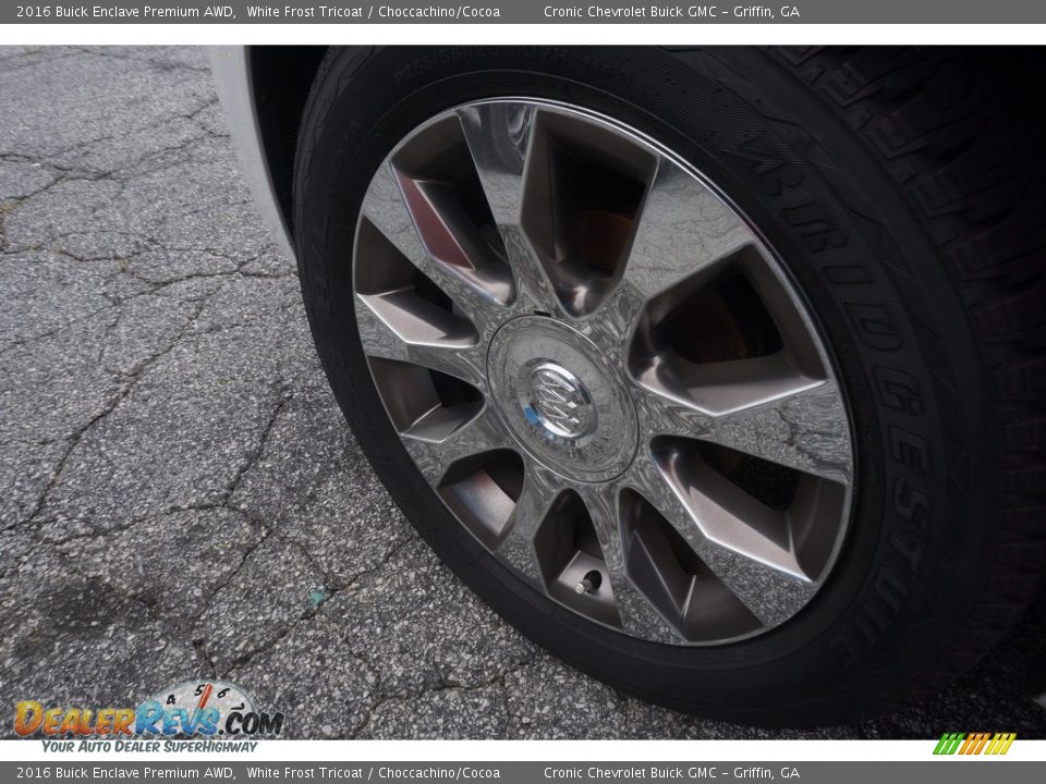 2016 Buick Enclave Premium AWD White Frost Tricoat / Choccachino/Cocoa Photo #11