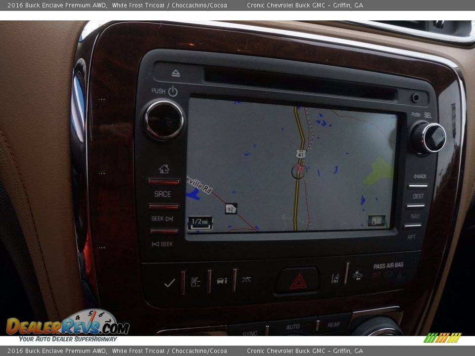 2016 Buick Enclave Premium AWD White Frost Tricoat / Choccachino/Cocoa Photo #14