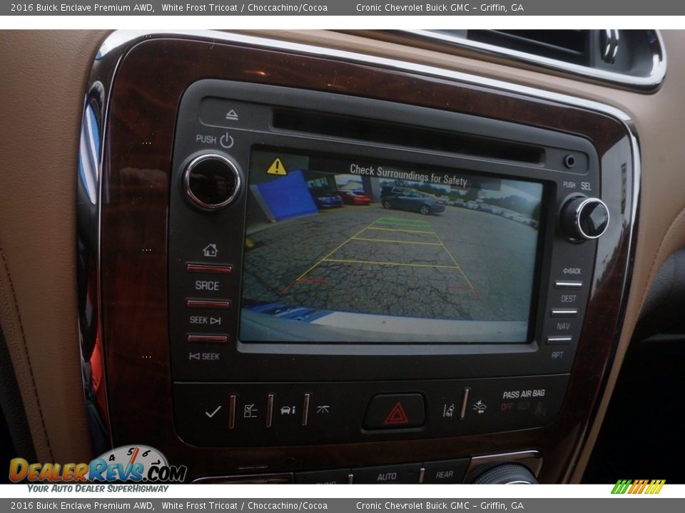 2016 Buick Enclave Premium AWD White Frost Tricoat / Choccachino/Cocoa Photo #15
