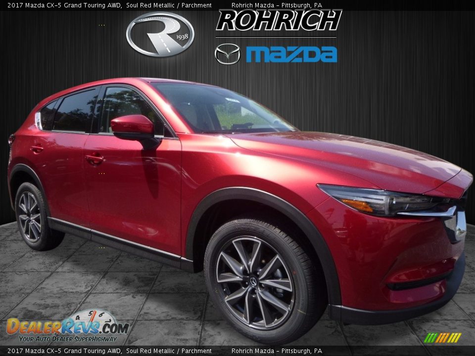 2017 Mazda CX-5 Grand Touring AWD Soul Red Metallic / Parchment Photo #1