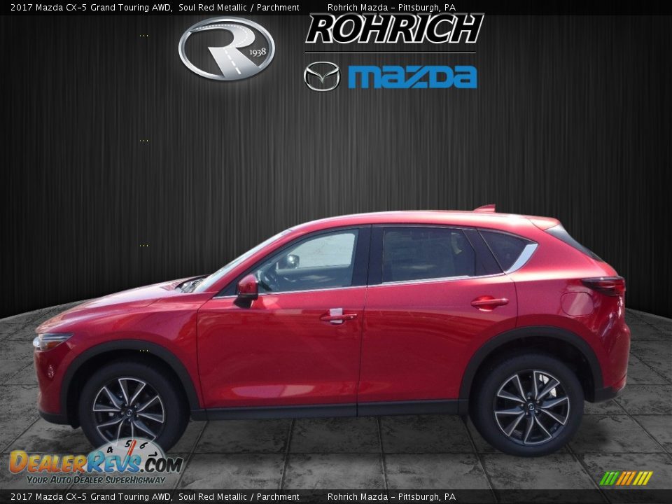2017 Mazda CX-5 Grand Touring AWD Soul Red Metallic / Parchment Photo #3