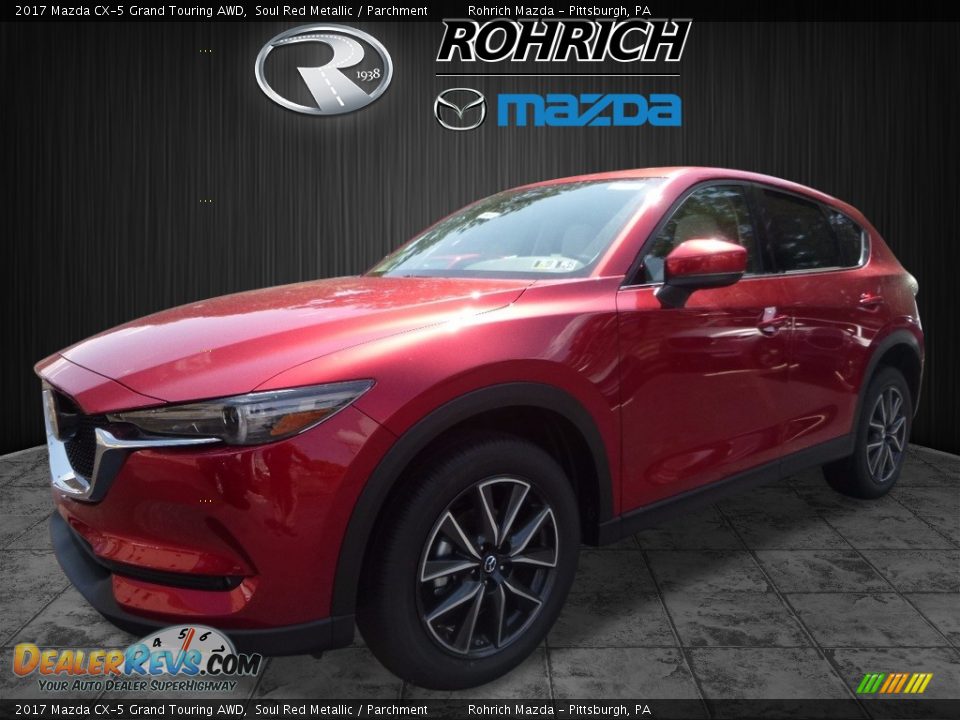 2017 Mazda CX-5 Grand Touring AWD Soul Red Metallic / Parchment Photo #4