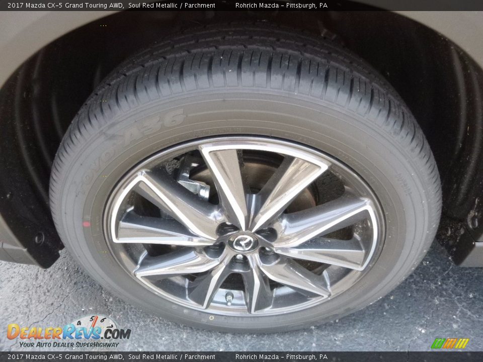 2017 Mazda CX-5 Grand Touring AWD Soul Red Metallic / Parchment Photo #5