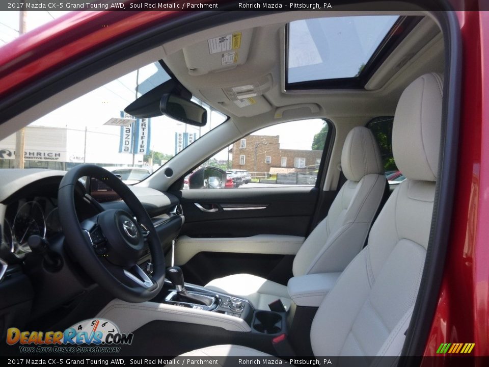2017 Mazda CX-5 Grand Touring AWD Soul Red Metallic / Parchment Photo #6