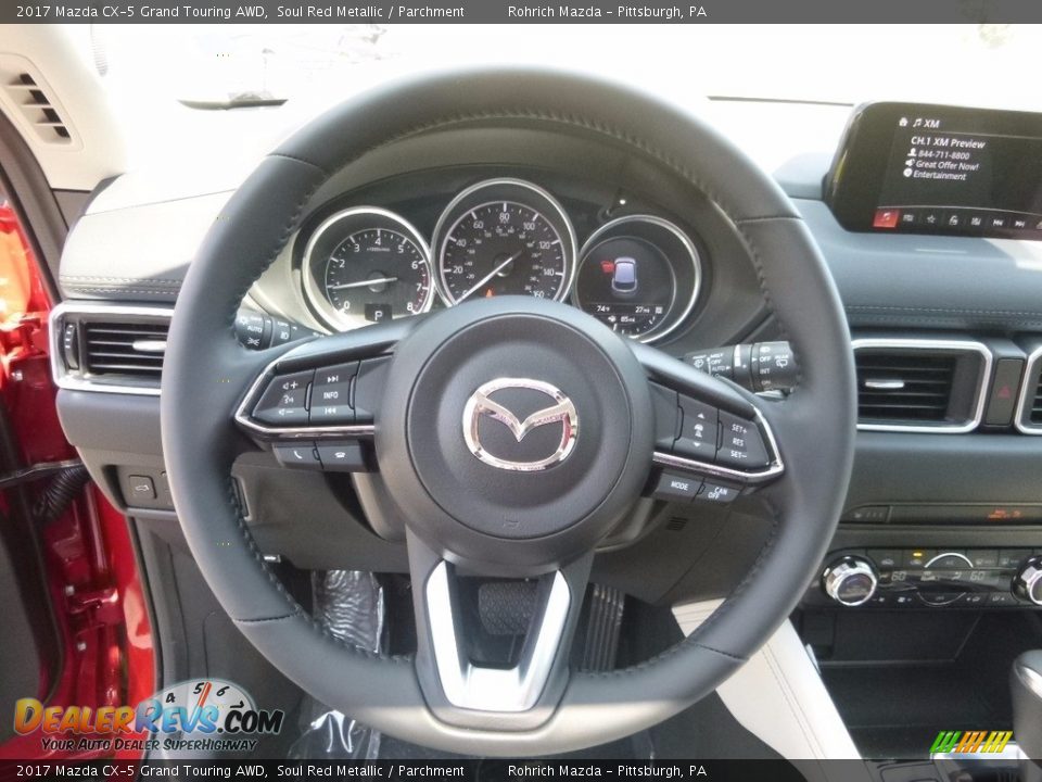 2017 Mazda CX-5 Grand Touring AWD Soul Red Metallic / Parchment Photo #10