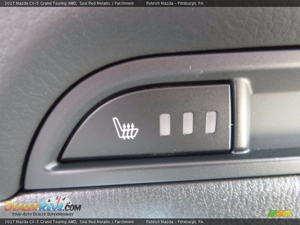 2017 Mazda CX-5 Grand Touring AWD Soul Red Metallic / Parchment Photo #12