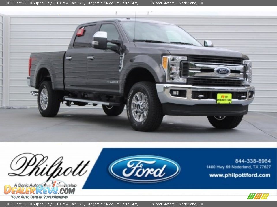 2017 Ford F250 Super Duty XLT Crew Cab 4x4 Magnetic / Medium Earth Gray Photo #1