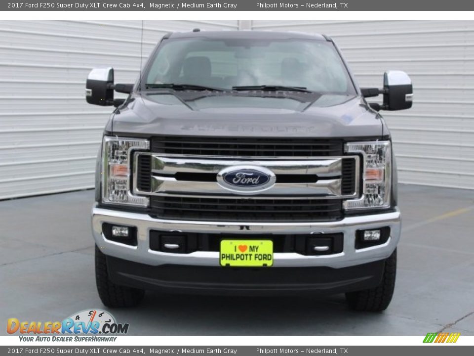 2017 Ford F250 Super Duty XLT Crew Cab 4x4 Magnetic / Medium Earth Gray Photo #2