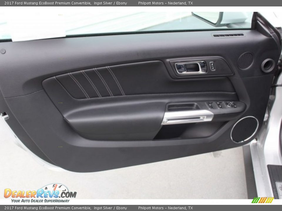 2017 Ford Mustang EcoBoost Premium Convertible Ingot Silver / Ebony Photo #8