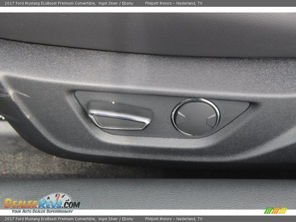 2017 Ford Mustang EcoBoost Premium Convertible Ingot Silver / Ebony Photo #11