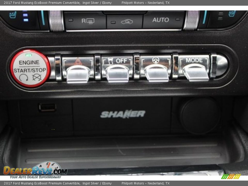 2017 Ford Mustang EcoBoost Premium Convertible Ingot Silver / Ebony Photo #15