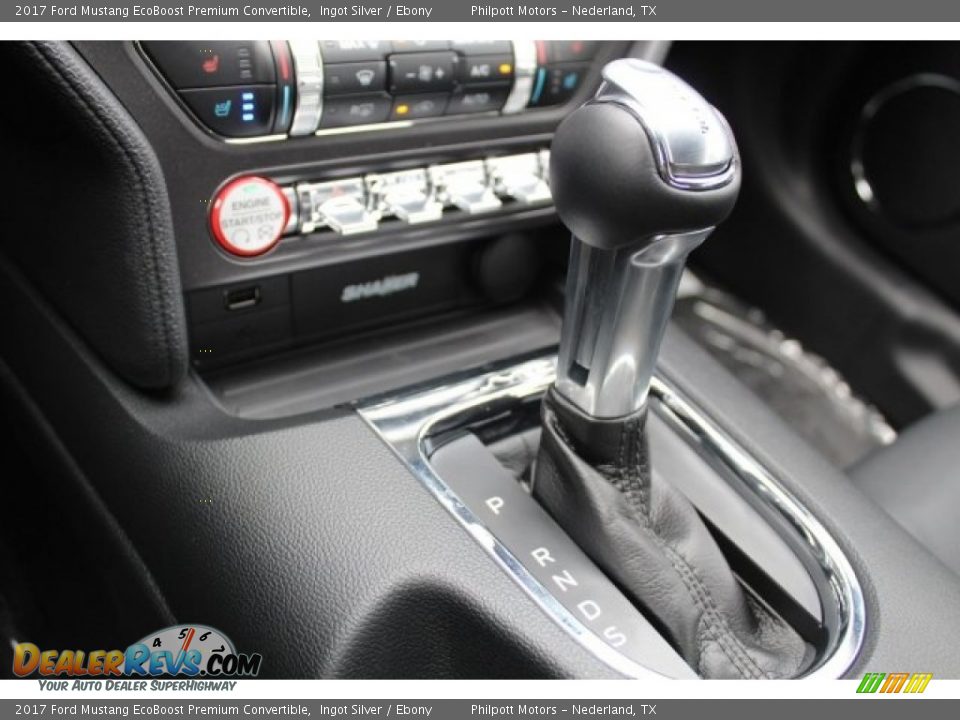 2017 Ford Mustang EcoBoost Premium Convertible Ingot Silver / Ebony Photo #17