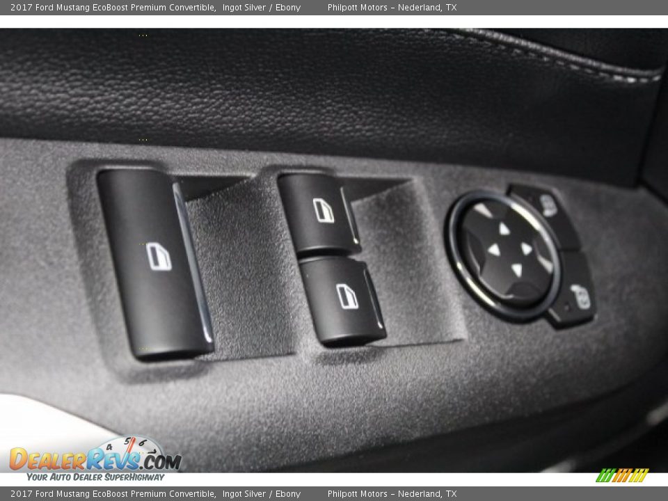 2017 Ford Mustang EcoBoost Premium Convertible Ingot Silver / Ebony Photo #21