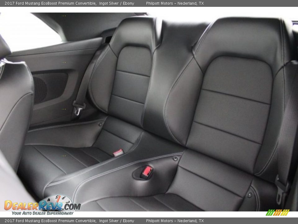 2017 Ford Mustang EcoBoost Premium Convertible Ingot Silver / Ebony Photo #22