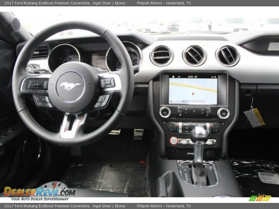 2017 Ford Mustang EcoBoost Premium Convertible Ingot Silver / Ebony Photo #23