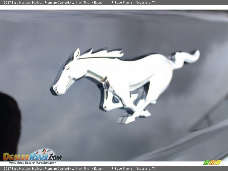 2017 Ford Mustang EcoBoost Premium Convertible Ingot Silver / Ebony Photo #26