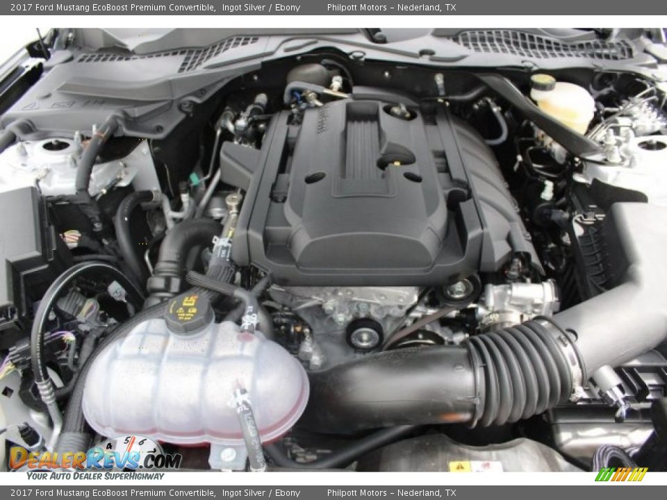 2017 Ford Mustang EcoBoost Premium Convertible Ingot Silver / Ebony Photo #28