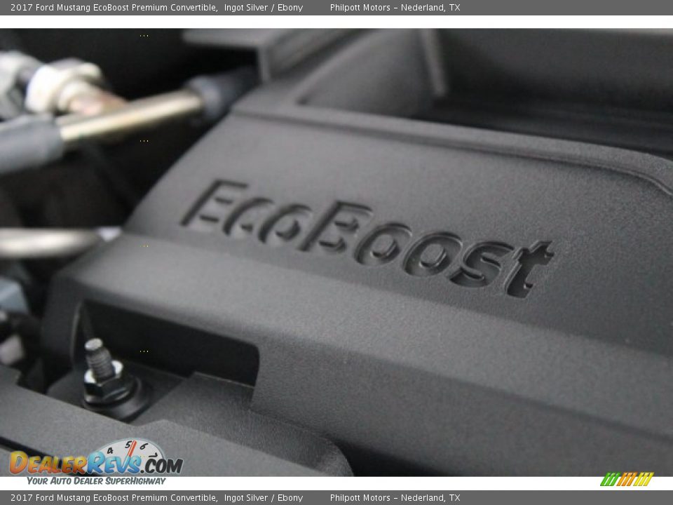 2017 Ford Mustang EcoBoost Premium Convertible Ingot Silver / Ebony Photo #29