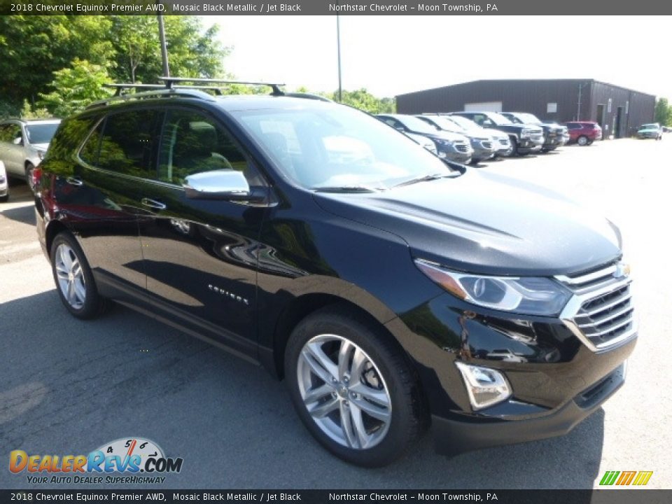 2018 Chevrolet Equinox Premier AWD Mosaic Black Metallic / Jet Black Photo #7