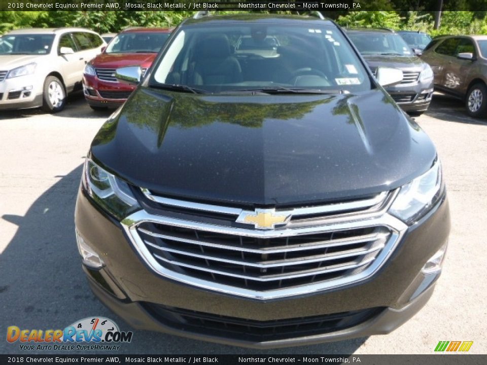 2018 Chevrolet Equinox Premier AWD Mosaic Black Metallic / Jet Black Photo #8