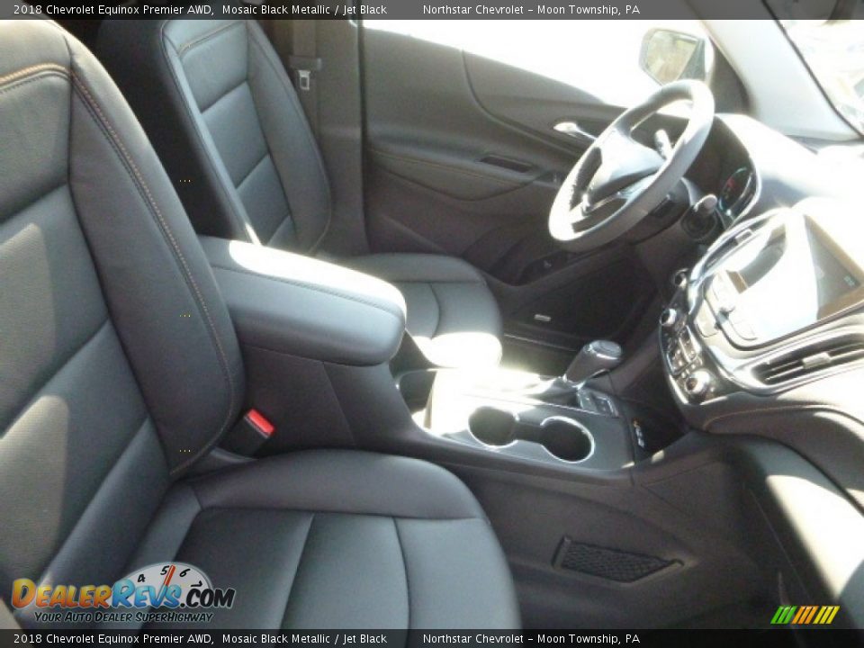 2018 Chevrolet Equinox Premier AWD Mosaic Black Metallic / Jet Black Photo #10