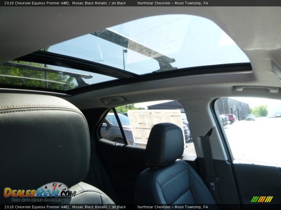 2018 Chevrolet Equinox Premier AWD Mosaic Black Metallic / Jet Black Photo #12