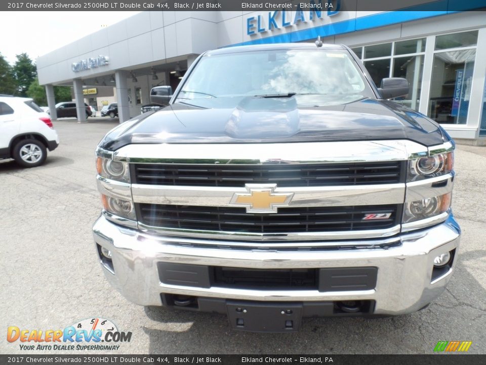 2017 Chevrolet Silverado 2500HD LT Double Cab 4x4 Black / Jet Black Photo #3